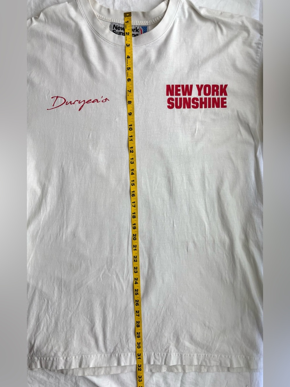 New York Sunshine x Duryea’s T-Shirt Montauk “The End” w/ Ocean Graphic 2022 - Picture 8 of 10